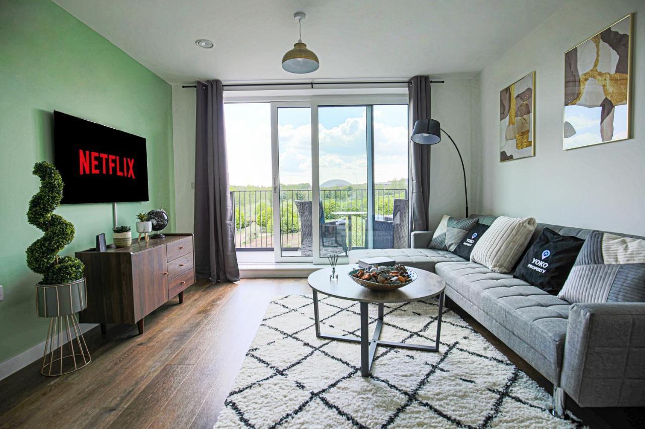 Penthouse Apartment - City Centre - Secure Parking, Balcony, Self-Check-In, Fast Wifi And Smart Tv With Netflix By Yoko Property ميلتون كينيز المظهر الخارجي الصورة