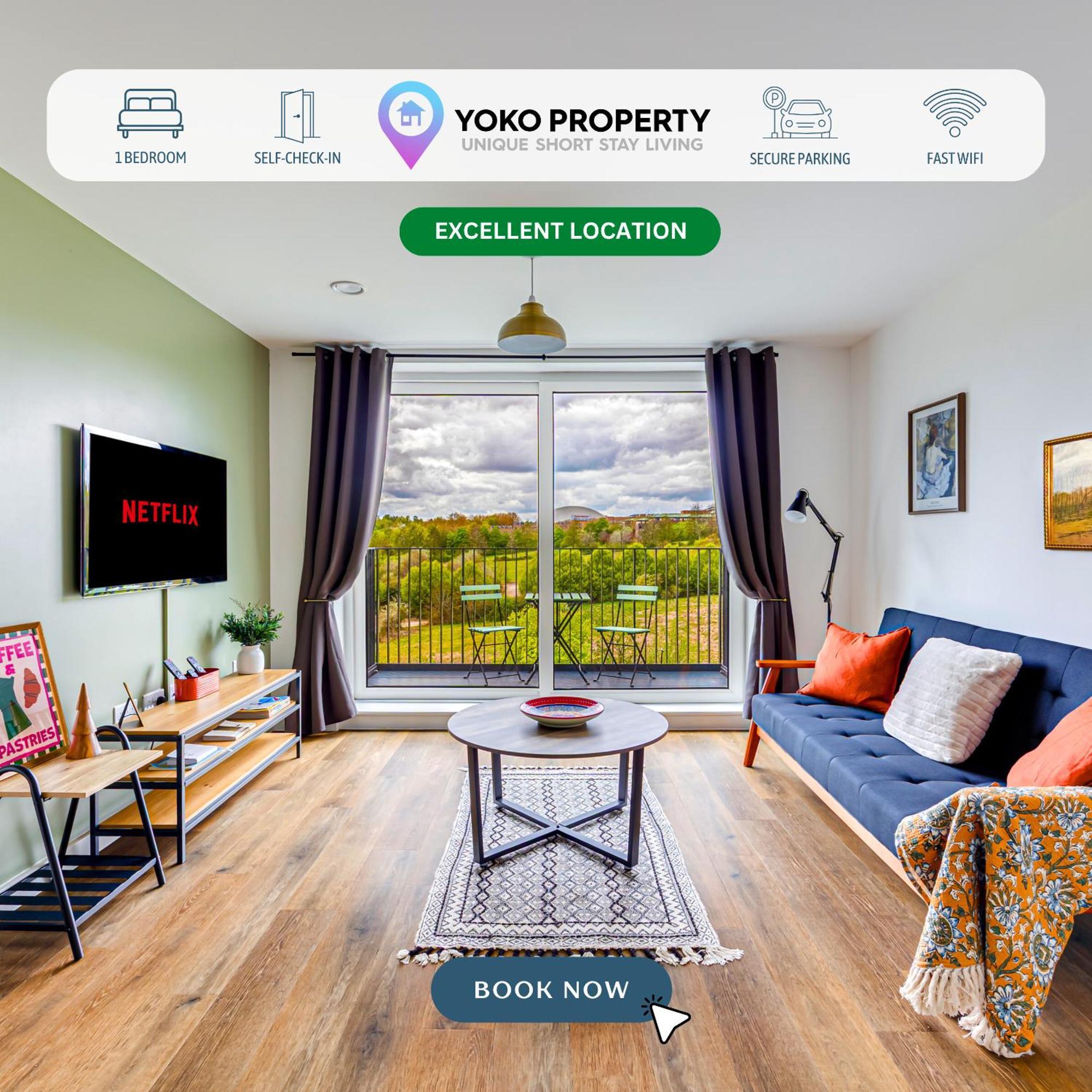 Penthouse Apartment - City Centre - Secure Parking, Balcony, Self-Check-In, Fast Wifi And Smart Tv With Netflix By Yoko Property ميلتون كينيز المظهر الخارجي الصورة